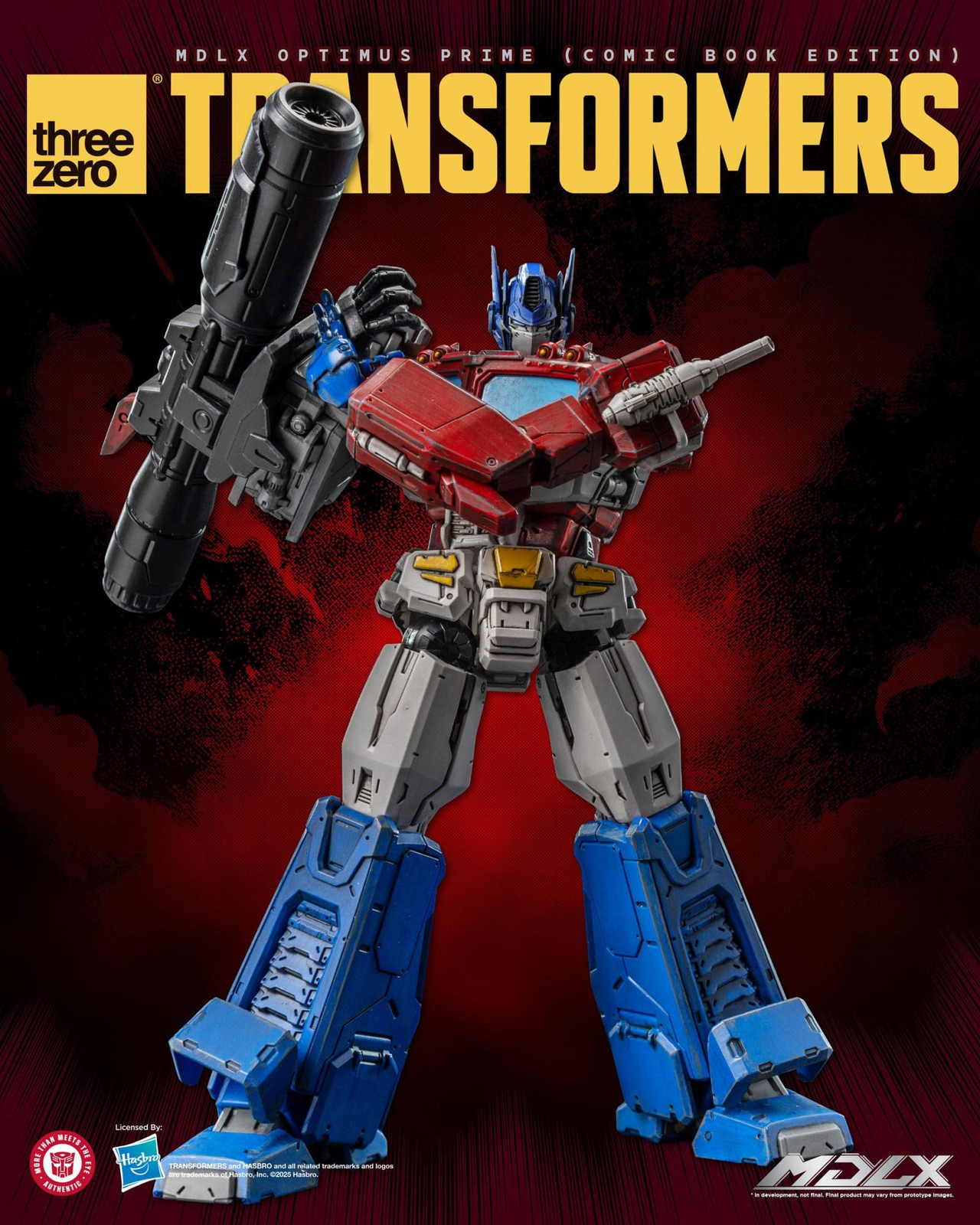 THREEZERO Transformers MDLX Optimus Prime Actiefiguur Comic Book Editie, 18 cm