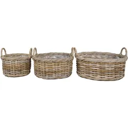 House Nordic, Aufbewahrungskorb, Kuta (50 cm, 3x)