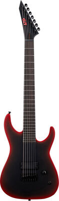 ESP LTD M-7B HT Black Metal II Black Redburst Satin