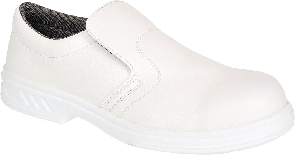 Portwest Fw58 Job Sko 02  Slip On 45 Hvid