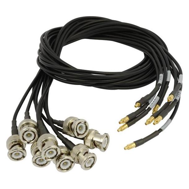 Alldaq zbh. ADQ-CR-MMCXM-BNCM-8x-1m / 8 x Koaxialkabel von MMCX-Stecker auf BNC-Stecker, Länge: 1m (ADQ-CR-MMCXM-BNCM-8x-1m)