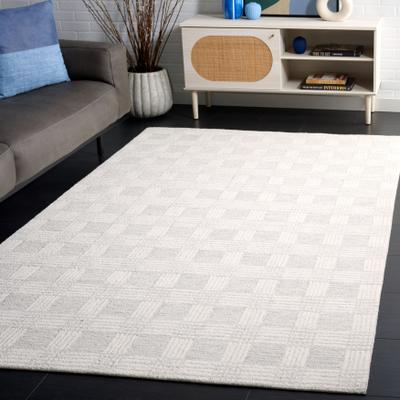 SAFAVIEH Handmade Ebony Shella Contemporary Wool Rug