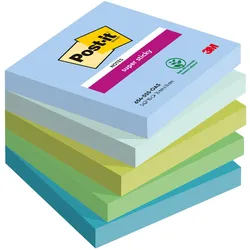 3M, Haftnotiz, Super Sticky Notes Oasis Collection (76 x 76 mm)