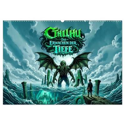 Cthulhu - Das Erwachen der Tiefe (Wandkalender 2027 DIN A2 quer), CALVENDO Monatskalender