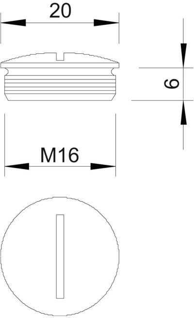 OBO Bettermann Vis de fermeture M16 nickelée 168 MS (2090538)