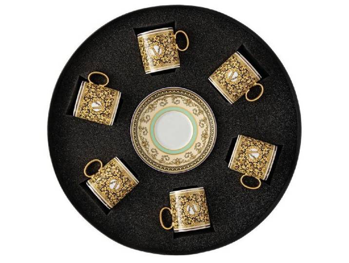 Versace Tasse by Rosenthal Espressotassen mit Untertassen Barocco Mosaic (12-teilig)
