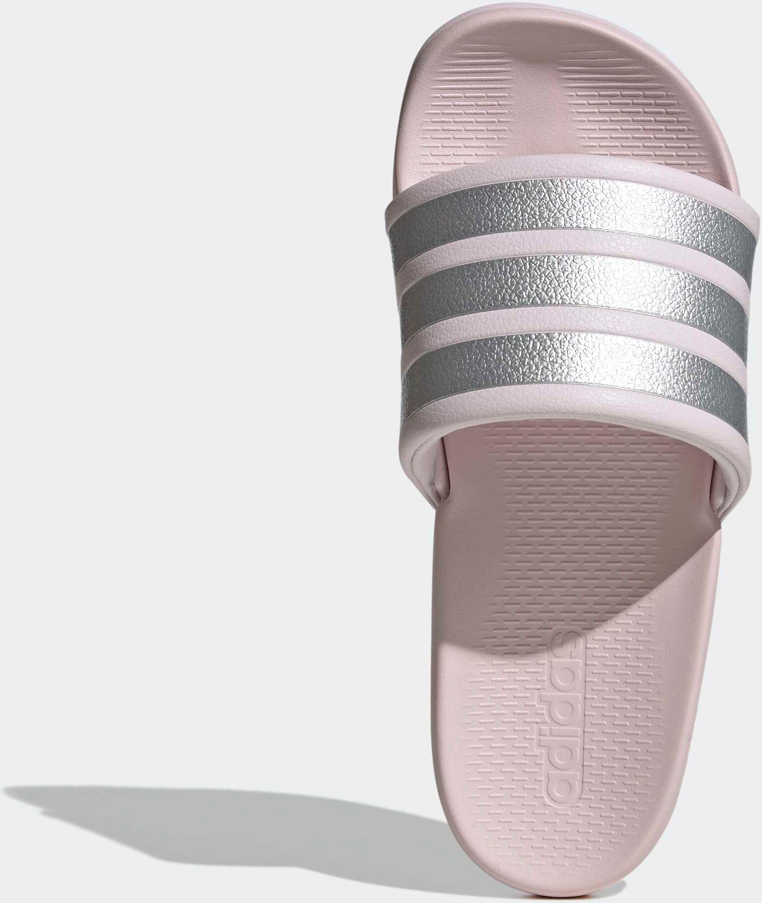 Badesandale ADIDAS SPORTSWEAR "ADILETTE COMFORT 2.0 BADESCHLAPPEN", Damen, Gr. 40,5, rosa (almost pink, silber metallic, almost pink), Synthetik, Schuhe Badesandale, Badelatschen almost pink, silber metallic, almost pink 40,5
