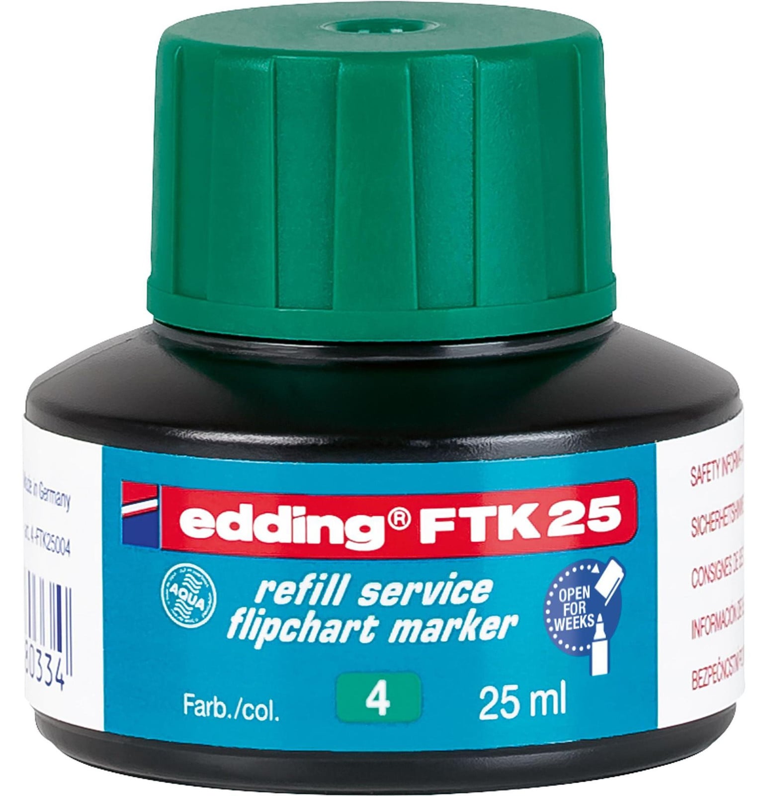 Edding FTK 25 vulink voor flipovermarker, groen, 25 ml