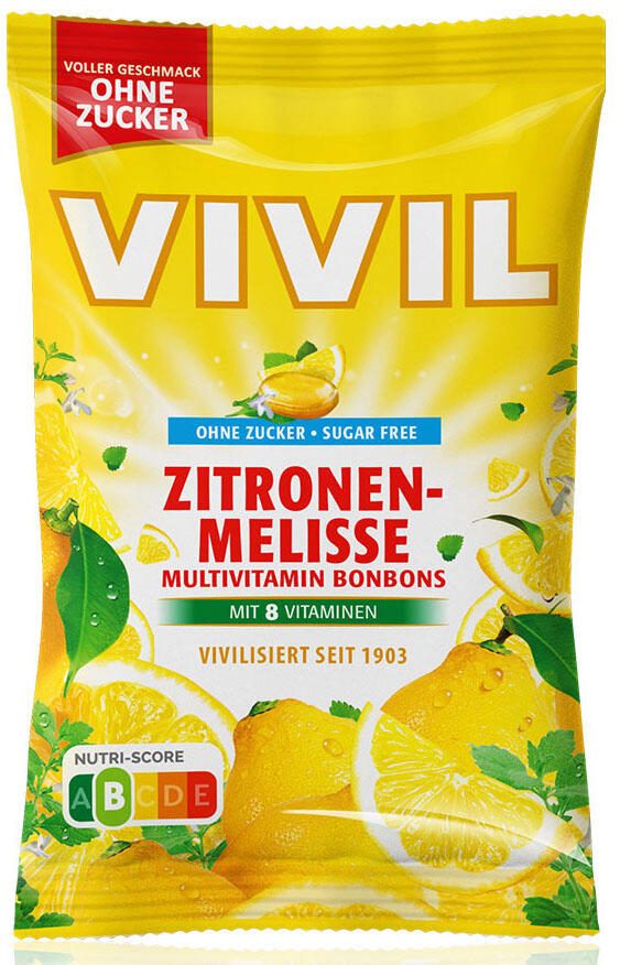 VIVIL® Zitronenmelisse ohne Zucker Bonbons 2366