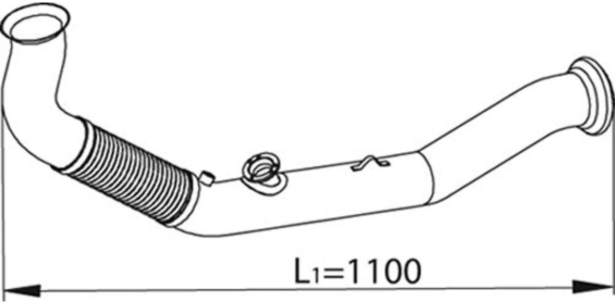 Abgasrohr DINEX 66139