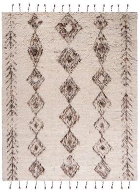 SAFAVIEH Hand-Knotted Kenya Sammy Moroccan Wool Tassel Rug