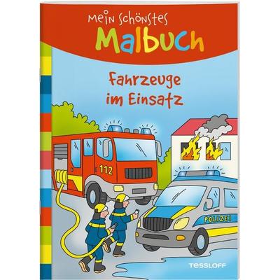 Mein schönstes Malbuch. Fahrzeuge im Einsatz, Geheftet von Corina Beurenmeister, Tessloff Verlag Ragnar Tessloff GmbH & Co. KG, 978-3-7886-4555-7