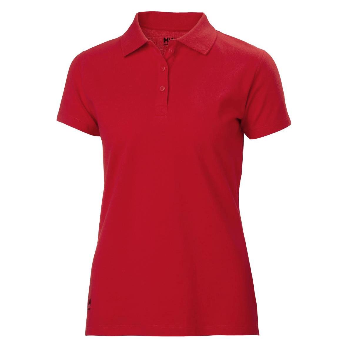 Helly Hansen Workwear Moteriški marškinėliai HELLY HANSEN Manchester Polo, raudoni XS (XS) (34613872)