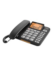 Gigaset DL580 schwarz schnurgeb. Grosstastentelefon Näherungssensor zur autom. Aktivierung Schwarz (S30350-S216-B101)