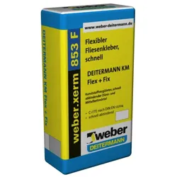 Flexibler Fliesenkleber - weber.xerm 853 F - 25kg, schnell, grau