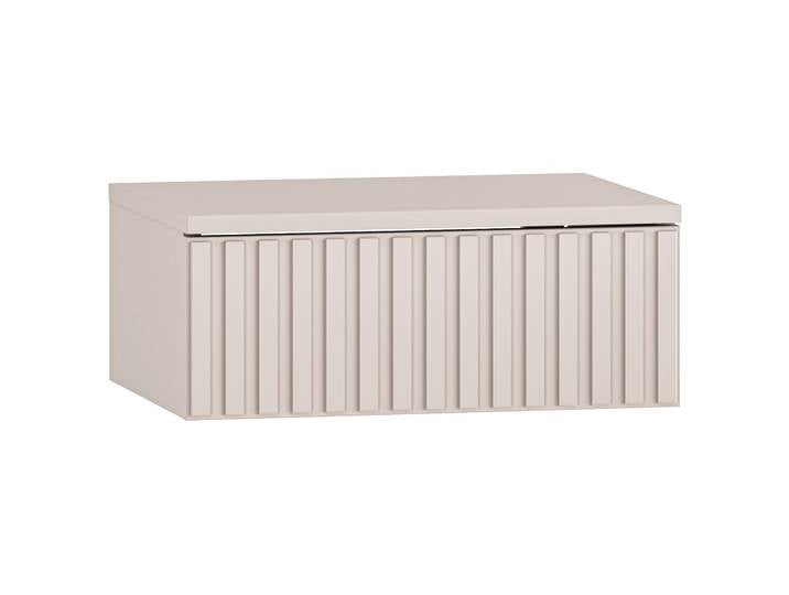 Hängender Nachttisch Caletto mit Schublade, 45 cm, Kaschmirfarbe