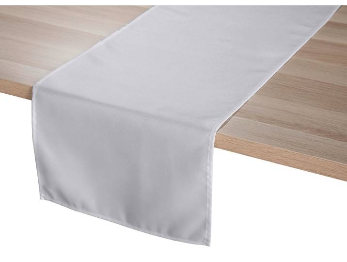 Tisch- und Raumdekoration mit Fleckenschutz-Ausrüstung, Hellgrau, Größe 146 (Läufer, 40/ 150 cm)