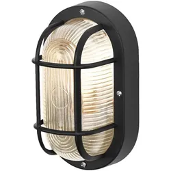 OSRAM Wandleuchte BULKHEAD Essential Oval E27 in schwarz