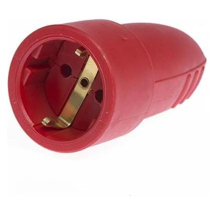 N&L Elektrotechnik Socket Kummi Ip44 Punane (17132)