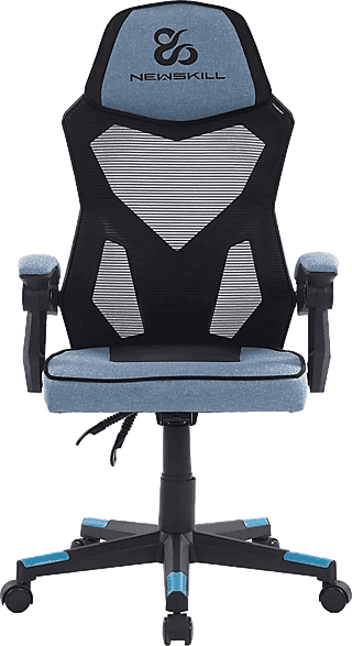 Silla gaming - Newskill Gaming Eros Tela Azul, Ergonómica, Reposabrazos, Altura ajustable, Azul