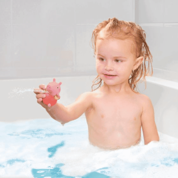 TOMY Toomies Peppa Pig Peppa ; Friends Bath Squirters 3 Pack for Babies - Colorful Bath Toys - 3 Piece Set - No Batteries Required