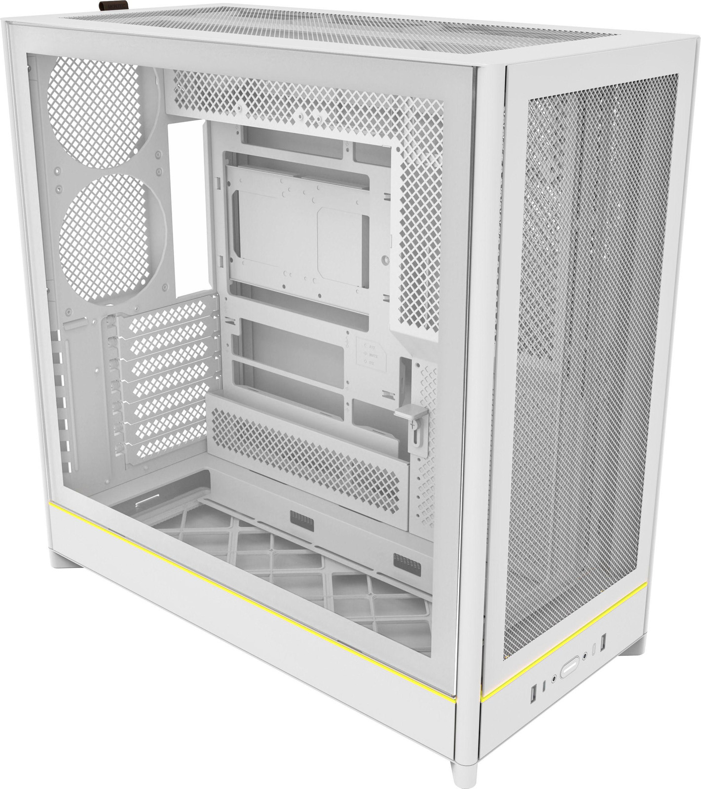 Montech HS01 behuizing wit gehard glas