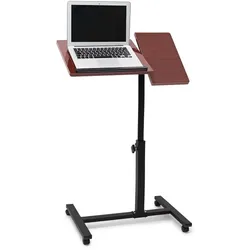 Relaxdays Laptoptisch höhenverstellbar Holz Braun,Schwarz