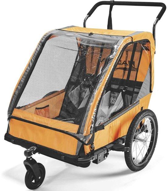 Kinderbuggy aus Orangen Plastik