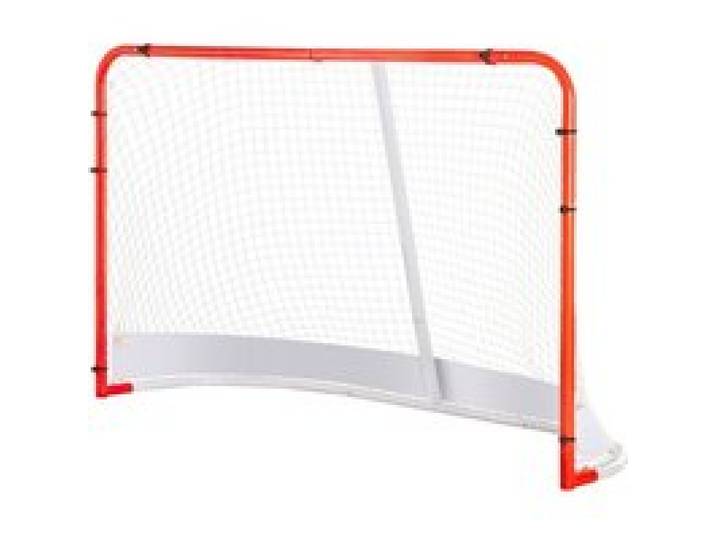 VEVOR Hockeytor Streethockeynetz, Straßenhockey-Tor Hockeynetz, 183 x 64 x 122 cm Hockey-Trainingstor-Set, offizielles Profi Indoor/Outdoor-Hockeytor aus Stahlrohren mit Netz, weiß/rot, Training