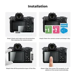 K&F Concept Camera Screen Protector*3, with Hot Shoe Level*3, for Nikon Z9 Z8, Geräte Schutzfolie