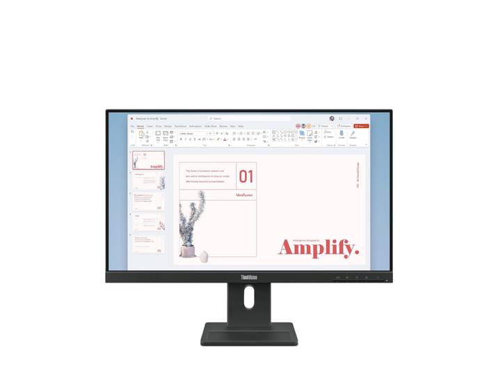 Lenovo ThinkVision E24-40 Moniteur, 60,5 cm (23.8'), 1920 x 1080 pixels, Full HD, LCD, 6 ms, Noir 64BAMAT1EU