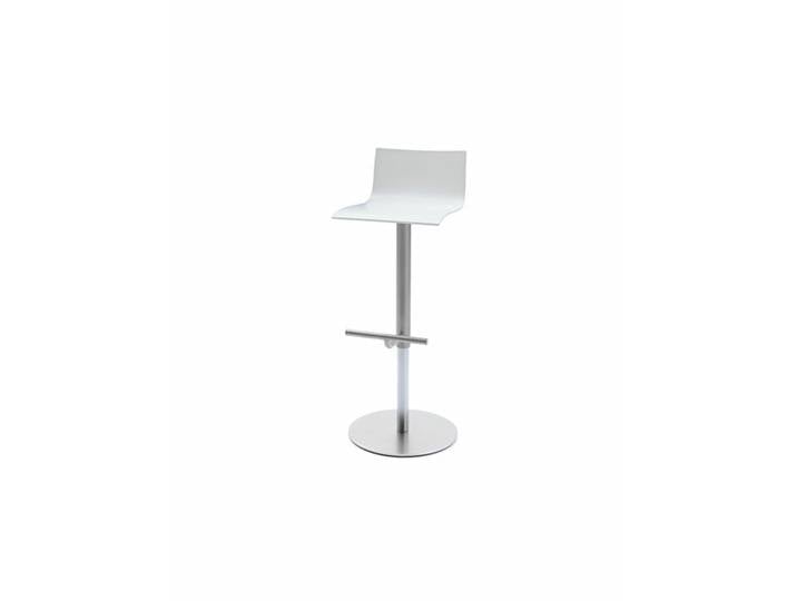 Bistrohocker Thin Lapalma weiß, Designer Karri Monni, 37x70-95x43 cm