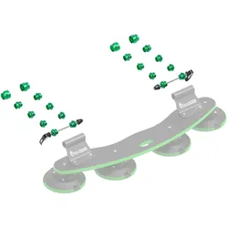 TreeFrog, Dachträger Zubehör, Fahrrad Achsen-Adapter für Dachträger mit Saugnäpfen