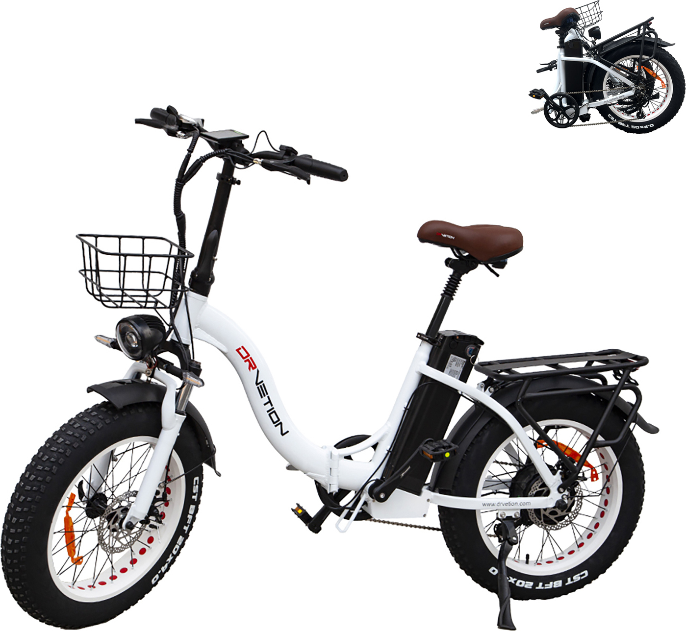 20"FatReifen,Pedelec E-Klapprad, E-Bike Faltbares ,48V/20Ah Akku,250W Motor