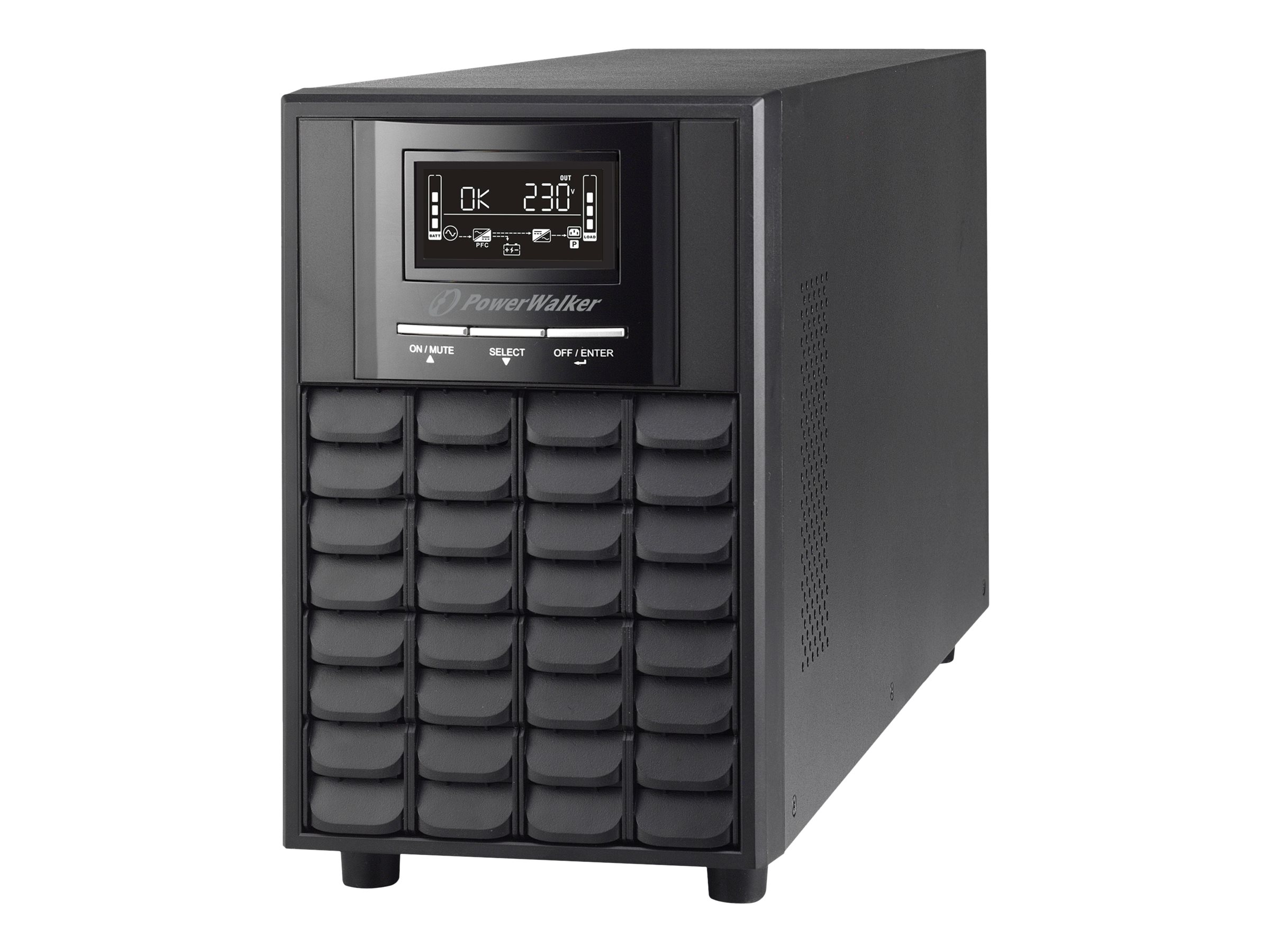 PowerWalker VI 2000 CW FR, Line-Interaktiv, 2 kVA, 1400 W, 162 V, 290 V, 45 dB