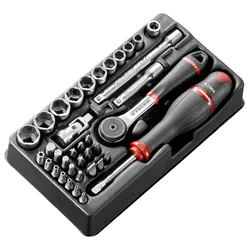 FACOM Modul - Steckschluessel 1/4Z, 37-tlg