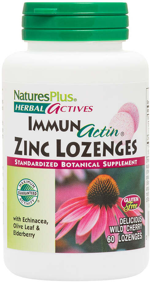 NaturesPlus ImmunActin Zinc Lozenges 60 Tablets