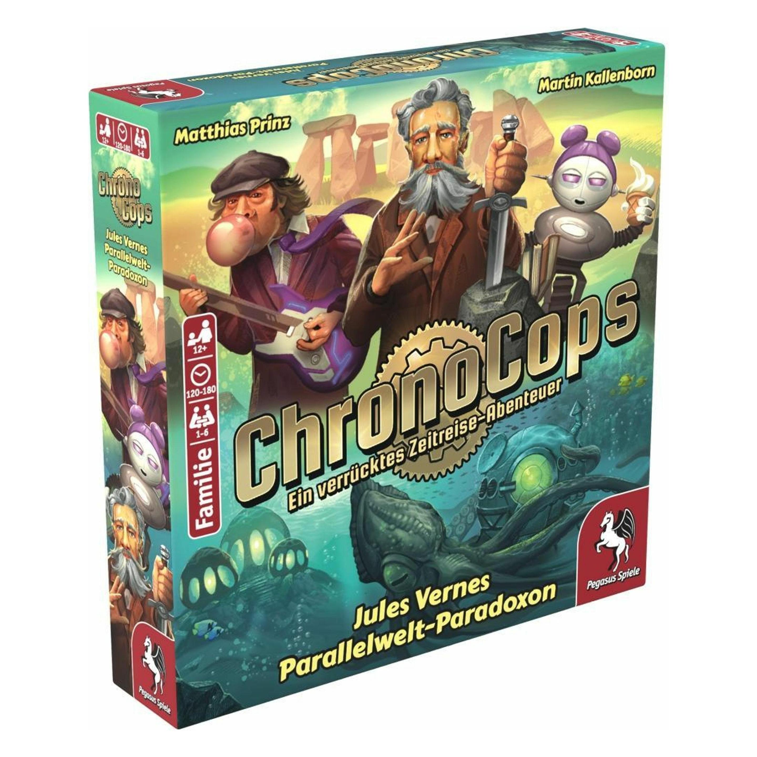 Pegasus 18192G - ChronoCops - Jule Vernes Parallelwelt-Paradoxon, Kartenspiel (DE-Ausgabe) (Deutsch, 1 - 6 Spieler) (18192G)