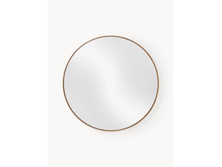Miroir mural rond avec cadre en chêne Avery