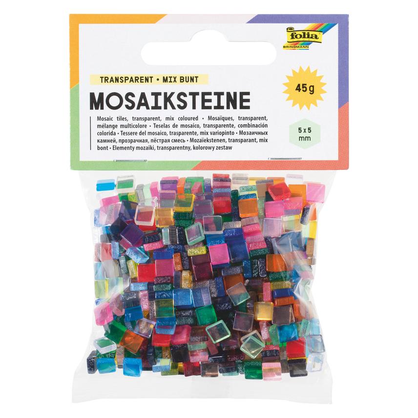 Folia Mosaiksteine TRANSPARENT, 45g, 5x5mm (38650419)