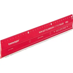 magnetoplan transotype Schneidelineal PRO 17803006 30x5cm Aluminium rot