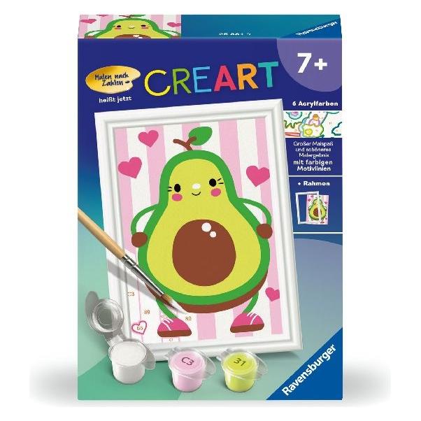 Ravensburger CreArt, Malen nach Zahlen Kinder - Avocado (25881)