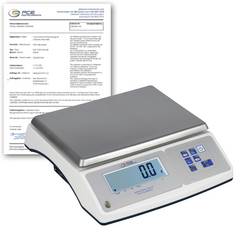 PCE Instruments PCE-TB 3-ICA Kompaktwaage kalibriert (ISO) Wägebereich (max.) 3 kg Ablesbarkeit 1000 g