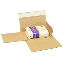Transpak, Versandkarton + Versandbox, Buchverpackung Drehfix SK-Verschluss Masse 220x160x10-50mm Qualität 1.20 B A5 braun passend für A5 (50 Stk.)