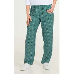 Viskose-Hose in Druck petrol in Größe 48 von DW-Shop, Petrol, 48