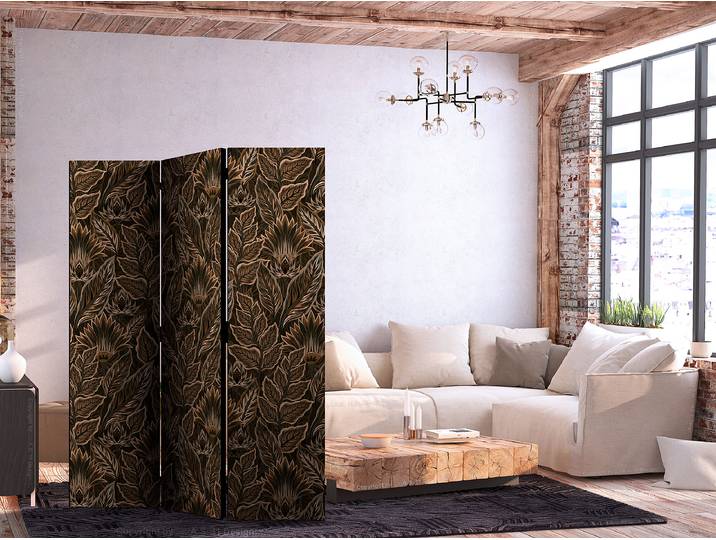 Paravent acoustique végétation dense Autres Marron/Marron 135 x 172cm