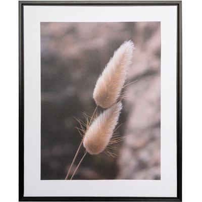 Bild mit Rahmen CREATIV HOME "Leinwandbild Grasblüte", bunt (farbe rahmen: schwarz, farbe bild(er): bunt), B:40cm H:50cm T:2,5cm, Canvas, Kunststoff, Bilder, mit Rahmen