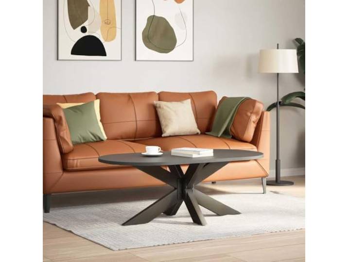 KFGWERSTY Couchtischbein Spinnenform Naturstahl 98 x 58 x (42-43) cm Stahl Pulverbeschichteter Stahl, verstellbare Nivellierfüße, spinnenförmiges Design, für Couchtisch, 1 Stück mit Schrauben