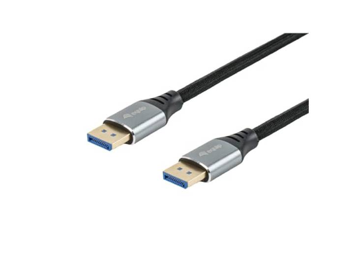 Equip DisplayPort 2.1 premium kabel, 1,0 m, 16 K/60 Hz, 54 Gbps