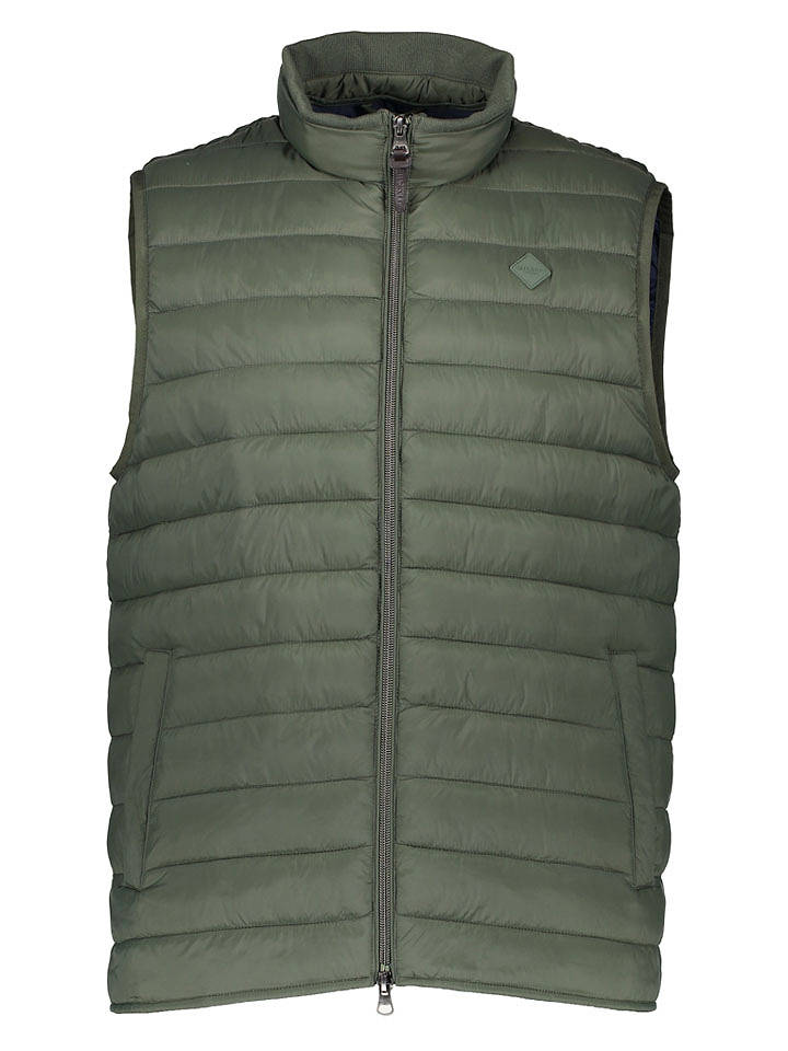 Hackett London Steppweste in Dunkelgrün - XL